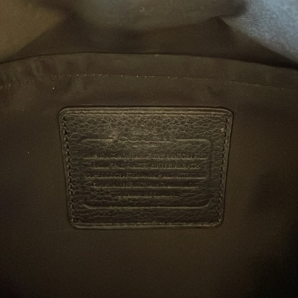 Coach Satchel/ Black / Leather-Gold - Picture 4 of 6